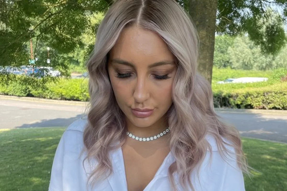 Soft blonde hair photographed outdoors in summer light